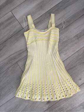 Mini yellow simkhai dress